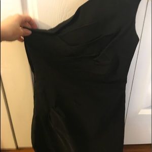 Black formal minidress